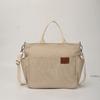 Bolsa Tote Baigou de Ombro Único, Simples e Estilosa, Grande Capacidade, com Múltiplos Bolsos, Bolsa Transversal de Lona para Homens e Mulheres, Casual e Versátil