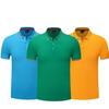 Polo de Solapa de Manga Corta de Algodón Mercerizado de 180g Ropa de Trabajo Corporativa Camisa Cultural Camiseta de Trabajo con Publicidad Estampada