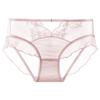 Calzones de Encaje Transparente Cómodos y Transpirables de Entrepierna de Seda de Morera para Mujer