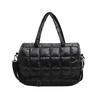 Bolso de Algodón Nuevo Otoño e Invierno 2024 Transfronterizo Bordado Algodón Espacial Bolso Cruzado Moda Bolso Brillante para Mujer Bolso de Mano Casual