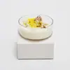 Vela Navideña Oceánica Forma de Lentejuela Vela Aromática Cera de Soja Colorida Taza de Vela de Caracola Caja de Regalo Recuerdo