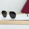 Ct0571 Montura de Gafas de Metal de Titanio de Lujo Transfronteriza Redonda Moda Gafas de Sol para Hombre Cartier Ct Vacaciones Gafas de Sol Frescas para Mujer