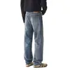 Jeans para hombre 2026 colección otoño e invierno nuevo básico simple moderno versátil corte estilo elástico azul medio vintage