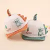 Nuevo sombrero de primavera para niños lindo dinosaurio niña de bebé gorra con visera bebé niño protección solar sombrero para el sol