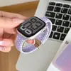 Correa de Reloj Tejida con Hebilla Magnética Doble en Forma de Diamante Adecuada para Apple Watch iWatch 12ª Generación 11/10Ultrase