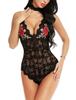 Comércio exterior Source Europeu e Americano Sexy Underwear Novo Bordado Oco Sexy Strap Sexy Temptation Jumpsuit