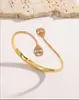 Aliexpress Novo Mais Vendido Hip-Hop Gota d'Água Pulseira Aberta e Conjunto de Anel Estilo Punk Tendência Europeu e Americano Joias Femininas