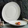 Plato de Fábrica Plato de Mesa Cerámica para el Hogar Plato Avanzado para Bistec Psta Plato de Hotel Salah Platos de Concepto Artístico