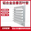 Persianas autodrenantes de liga de alumínio Ventilação de ventilador Ventilação de ventilador Exaustor À prova de chuva Capuz de proteção Parede externa Defletor de janela