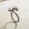 Anillo Vintage Pesado Artesanal Étnico Creativo de Cola de Dragón para Hombres y Mujeres, de Moda Fresco Estilo Nacional Personalizado Moda Anillo del Zodiaco