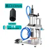 Máquina de perfuração pneumática com tampa plástica conjugada, tampa com aba, anel de manga intermediária, prensa para garrafa de molho de soja, azeite