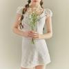 Traje de baño para mujer Transfronterizo Europeo y Americano Lindo Chica Pura Lusty Alto Gama Conservador Falda de una pieza Traje de baño de Fragancia Pequeña