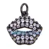 N28 Accesorios para Joyería DIY Collar con Microincrustaciones Hueso de la Fortuna Labios Rojos Ángel Flecha de Cupido Colgante Pequeño