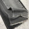 Em estoque 10+10*10 sarja OE sirospun Tecido jeans 75% algodão 25% poliéster processo de lavagem jeans