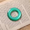 Anillo hueco de textura de jade translúcido simple ins accesorios de resina para bricolaje pendientes pasador material para funda de teléfono venta al por mayor
