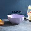 Set de 5 piezas de tazón y plato de paja de trigo de 13.5 cm para el hogar, tazón pequeño, creativo y personalizado, plato, tazón para arroz, plato, vajilla