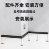 Rodapié de Aleación de Aluminio Extremadamente Estrecho 1.5cm Autoadhesivo Invisible Sin Rastro Metálico Minimalista Rodapié Empotrado