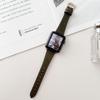 Adecuado para Apple Watch 9 y 10 Generación Correa de Piel de Oveja de Doble Cara para Cintura Pequeña Pulsera de Cuero Genuino iWatch S11 Ultra