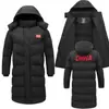 Abrigo Largo Deportivo de Invierno para Equipo Chino, para Hombres, Mujeres y Niños, Chaqueta Larga con Chaqueta de Terciopelo y Plumón, Chaqueta Gruesa para Nadar, Personalizado