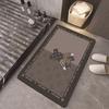 Alfombrilla de baño de diatomeas simple, absorbente, antideslizante, de secado rápido, resistente a las manchas, venta al por mayor