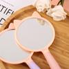 Espejo de maquillaje con forma de garra de gato para estudiantes, espejo de belleza con contraste de color, espejo de regalo portátil para niñas, espejo de estilo coreano al por mayor