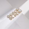 Pendientes de borla de diamantes de moda con broche de plata, estilo europeo y americano, pendientes retro sencillos, personalizados, elegantes y combinables para mujer.