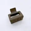 Presilha Quadrada Simples Preta Fosca de Médio Porte Transfronteiriça para a Parte de Trás da Cabeça Penteado Semi-Preso Rabo de Cavalo Alto Grampo de Cabelo Grampo Acessórios de Cabelo para Mulheres