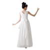 Vestido Infantil Gasa Coro Guzheng Performance Vestido Piano Performance Vestido Niña Blanca Pasarela Anfitrión Vestido Princesa