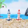 Decoración de botella ecológica de micro paisajismo adornos pequeños faro de color pecera de acuario manualidades de resina fabricantes al por mayor