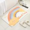 Alfombrilla de baño para el hogar, absorbente de agua, antideslizante, para dormitorio, baño