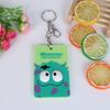 Porta credencial de estudiante de transporte público creativo, soporte para tarjetas bancarias de acrílico suave estéreo 3D, venta al por mayor, diseño personalizado de dibujos animados