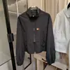 Chaqueta ligera, corta, con cuello alto, para mujer petite, protección solar, nuevo estilo verano 2025, holgada, casual, abrigo exterior con protección solar