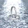 Anillo de pareja de plata de ley 999 el principito y la rosa para hombre y mujer un par de anillo con sensación de textura de diseño de nicho generación cabello