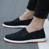 Zapatos de Tela Negros con Suelas de Tendón de Res para Hombre, Estilo Old Beijing, Zapatos de Suela Multicapa para Hombres de Mediana Edad y Mayores, Zapatos de Trabajo y para Caminar, Duraderos, Resistentes al Desgaste, Antideslizantes
