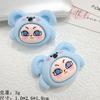 Cartoon Cute Girl Head Cream Gel DIY Hairpin Water Cup Mobile Phone Case Sapato Fivela Pingente Beleza Resina Acessórios Lote
