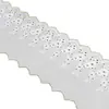 Blanco 10.7cm Encaje de Algodón Bordado Floral Grande, Textil para el Hogar y Accesorios de Ropa, Tela Decorativa, Pedido Personalizado en Lotes Pequeños