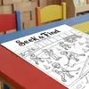Compra directa transfronteriza de 10 hojas/paquete de pósters para colorear con temática deportiva, pósters para colorear de exploración, pósters divertidos para colorear para niños