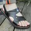 Sandalias para Hombre, Antideslizantes, Impermeables, Zapatos de Playa de Suela Blanda, Resistentes al Desgaste, Sandalias y Pantuflas para Hombre de Doble Propósito, Venta al por Mayor en Puestos Callejeros, Casuales y Versátiles, de Suela Plana