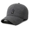Boné de Beisebol Masculino Plus Veludo para Meia-Idade e Idosos Inverno Outdoor Quente À Prova de Vento Proteção Auricular Casual para Pai Avô