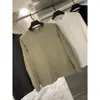 Camiseta casual versátil de color sólido de alto peso, pedido de Hong Kong 290G, camiseta transpirable de manga larga con cuello redondo para deportes, camiseta básica de moda