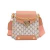 Bolso Cuadrado Pequeño Personalizado Estampado en Color de Contraste para Mujer Moda Nueva Primavera y Verano 2025 Correa Ancha para el Hombro Bolso Cuadrado Pequeño Bolso de Hombro Único Cruzado