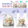 Bolsa de Doces de Páscoa Bolsa de Presente para Festa Bolsa de Presente de Coelho e Ovo Alça de Fita Bolso Bolsa de Lembrancinha