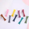 Grampo de Cabelo Cruzado Simples Colorido para Menina Cabelo Feminino Infantil Bebê Lado Celebridade da Internet Presilha Grampo de Princesa Acessórios de Cabelo
