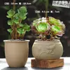 Vasos de Cerâmica Bruta Sem Esmalte para Flores Frescas com Características Zen Criativas, Novo Conjunto Respirável para Plantas Suculentas, Frete Grátis