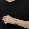 Pulseras Hip-Hop Europeas y Americanas Transfronterizas Circonita Cuadrada T Pulseras de Pareja para Hombre y Mujer Pulseras Hip-Hop para Hombre Personalizadas y Modernas