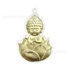 Colgante Zodiaco con Concha de Agua Dorada con Grabado, Llavero para Cadena de Teléfono Móvil Regalo, Suministro Directo del Fabricante, Soporta Logo