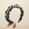 Veludo plissado headband simples elegante hairpin preto japonês e coreano elegante headband Lady estilo ocidental grottoes de cabelo acessórios de cabelo