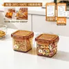 Frasco transparente para almacenar granos BNBSSnap-on para uso en la cocina, para almacenar productos secos, nueces y frijoles