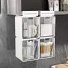 Gabinete de baño, caja de almacenamiento para mascarillas faciales, gabinete de pared, encimera, gabinete debajo del espejo, estante cosmético sin taladro