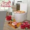 Decoraciones Navideñas para Cubierta de Asiento de Inodoro de Nuevo Producto Transfronterizo Cubierta de Asiento de Inodoro de Reno Suministros de Baño Juego de Dos Piezas